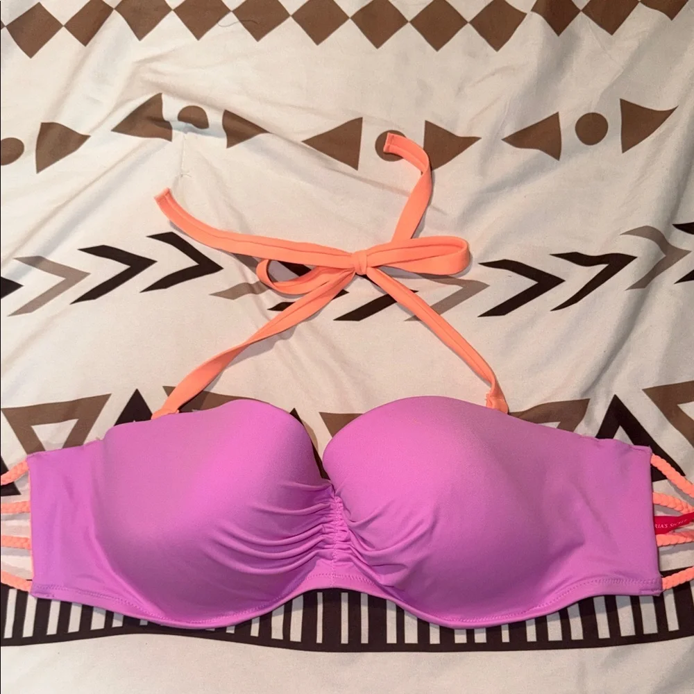 Victoria's Secret Lavender and Coral bikini - Picture 4 of 6